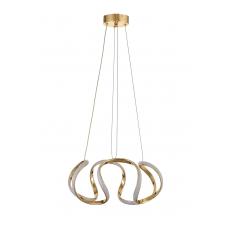 Avizemoda Rumi 35 cm Dimmer Kumandalı 3 Renk Ledli (Sarı-Beyaz-Gün Işığı) Modern Sarkıt Avize - Gold