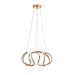 Avizemoda Rumi 35 cm Dimmer Kumandalı 3 Renk Ledli (Sarı-Beyaz-Gün Işığı) Modern Sarkıt Avize - Gold