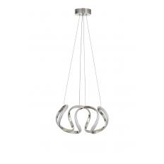 Avizemoda Rumi 35 cm Dimmer Kumandalı 3 Renk Ledli (Sarı-Beyaz-Gün Işığı) Modern Sarkıt Avize - Krom