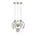 Avizemoda Rumi 4'Lü Dimmer Kumandalı 3 Renk Ledli (Sarı-Beyaz-Gün Işığı) Modern Sarkıt Avize - Krom