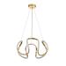 Avizemoda Rumi 50 cm Dimmer Kumandalı 3 Renk Ledli (Sarı-Beyaz-Gün Işığı) Modern Sarkıt Avize - Gold