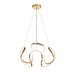 Avizemoda Rumi 50 cm Dimmer Kumandalı 3 Renk Ledli (Sarı-Beyaz-Gün Işığı) Modern Sarkıt Avize - Gold