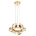 Avizemoda Salvo 35 Cm Dimmer Kumandalı 3 Renk Ledli (SARI-BEYAZ-GÜN IŞIĞI) Modern Sarkıt Avize - Gold
