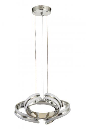 Avizemoda Salvo 35 Cm Dimmer Kumandalı 3 Renk Ledli (SARI-BEYAZ-GÜN IŞIĞI) Modern Sarkıt Avize - Krom