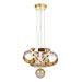 Avizemoda Salvo 35 cm Tekli Dimmer Kumandalı 3 Renk Ledli (Sarı-Beyaz-Gün Işığı) Modern Sarkıt Avize - Gold