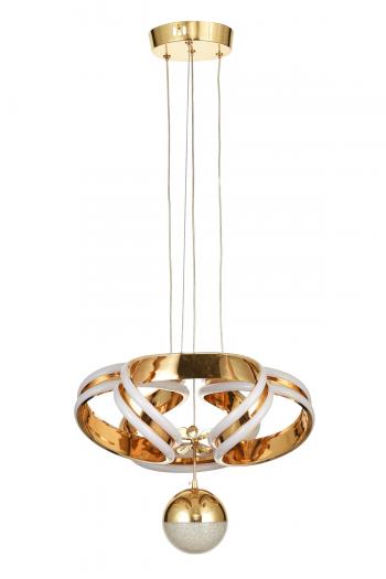 Avizemoda Salvo 35 cm Tekli Dimmer Kumandalı 3 Renk Ledli (Sarı-Beyaz-Gün Işığı) Modern Sarkıt Avize - Gold