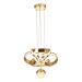 Avizemoda Salvo 35 cm Tekli Dimmer Kumandalı 3 Renk Ledli (Sarı-Beyaz-Gün Işığı) Modern Sarkıt Avize - Gold