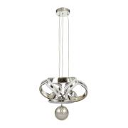 Avizemoda Salvo 35 cm Tekli Dimmer Kumandalı 3 Renk Ledli (Sarı-Beyaz-Gün Işığı) Modern Sarkıt Avize - Krom