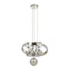 Avizemoda Salvo 35 cm Tekli Dimmer Kumandalı 3 Renk Ledli (Sarı-Beyaz-Gün Işığı) Modern Sarkıt Avize - Krom