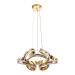 Avizemoda Salvo 50 cm Dimmer Kumandalı 3 Renk Ledli (Sarı-Beyaz-Gün Işığı) Modern Sarkıt Avize - Gold