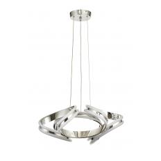 Avizemoda Salvo 50 cm Dimmer Kumandalı 3 Renk Ledli (Sarı-Beyaz-Gün Işığı) Modern Sarkıt Avize - Krom
