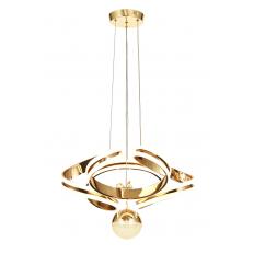 Avizemoda Salvo 50 cm Tekli Dimmer Kumandalı 3 Renk Ledli (Sarı-Beyaz-Gün Işığı) Modern Sarkıt Avize - Gold