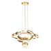 Avizemoda Salvo 50 cm Tekli Dimmer Kumandalı 3 Renk Ledli (Sarı-Beyaz-Gün Işığı) Modern Sarkıt Avize - Gold