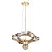 Avizemoda Salvo 50 cm Tekli Dimmer Kumandalı 3 Renk Ledli (Sarı-Beyaz-Gün Işığı) Modern Sarkıt Avize - Gold