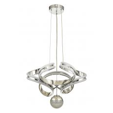 Avizemoda Salvo 50 cm Tekli Dimmer Kumandalı 3 Renk Ledli (Sarı-Beyaz-Gün Işığı) Modern Sarkıt Avize - Krom