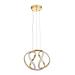 Avizemoda Vira 35 cm Dimmer Kumandalı 3 Renk Ledli (Sarı-Beyaz-Gün Işığı) Modern Sarkıt Avize - Gold