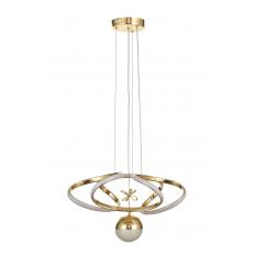 Avizemoda Felin Tekli Dimmer Kumandalı 3 Renk Ledli (Sarı-Beyaz-Gün Işığı) Modern Sarkıt Avize - Gold