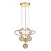 Avizemoda Felin 4'Lü Dimmer Kumandalı 3 Renk Ledli (Sarı-Beyaz-Gün Işığı) Modern Sarkıt Avize - Gold