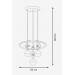 Avizemoda Felin 4'Lü Dimmer Kumandalı 3 Renk Ledli (Sarı-Beyaz-Gün Işığı) Modern Sarkıt Avize - Krom