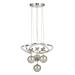Avizemoda Felin 4'Lü Dimmer Kumandalı 3 Renk Ledli (Sarı-Beyaz-Gün Işığı) Modern Sarkıt Avize - Krom