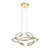 Avizemoda Felin 50 cm Dimmer Kumandalı 3 Renk Ledli (Sarı-Beyaz-Gün Işığı) Modern Sarkıt Avize - Gold