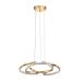 Avizemoda Felin 50 cm Dimmer Kumandalı 3 Renk Ledli (Sarı-Beyaz-Gün Işığı) Modern Sarkıt Avize - Gold