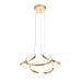 Avizemoda Felin 50 cm Dimmer Kumandalı 3 Renk Ledli (Sarı-Beyaz-Gün Işığı) Modern Sarkıt Avize - Gold