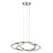 Avizemoda Felin 50 cm Dimmer Kumandalı 3 Renk Ledli (Sarı-Beyaz-Gün Işığı) Modern Sarkıt Avize - Krom