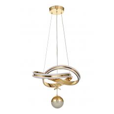 Avizemoda Atom Tekli Dimmer Kumandalı 3 Renk Ledli (Sarı-Beyaz-Gün Işığı) Modern Sarkıt Avize - Gold