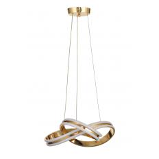 Avizemoda Atom 40 cm Dimmer Kumandalı 3 Renk Ledli (Sarı-Beyaz-Gün Işığı) Modern Sarkıt Avize - Gold