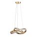 Avizemoda Atom 40 cm Dimmer Kumandalı 3 Renk Ledli (Sarı-Beyaz-Gün Işığı) Modern Sarkıt Avize - Gold