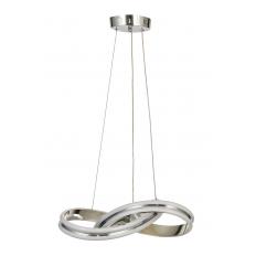 Avizemoda Atom 40 cm Dimmer Kumandalı 3 Renk Ledli (Sarı-Beyaz-Gün Işığı) Modern Sarkıt Avize - Krom