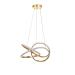 Avizemoda Larin 50 cm Dimmer Kumandalı 3 Renk Ledli (Sarı-Beyaz-Gün Işığı) Modern Sarkıt Avize - Gold