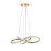 Avizemoda Larin 50 cm Dimmer Kumandalı 3 Renk Ledli (Sarı-Beyaz-Gün Işığı) Modern Sarkıt Avize - Gold