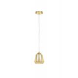 Avizemoda Venita Tekli Bal+Beyaz Çift Camlı Salon Oturma Odası Modern Sarkıt Avize - (Gold Kaplama)