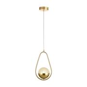 Avizemoda Serra Oval Akrilik Toplu Tekli Salon Oturma Odası Modern Sarkıt Avize - Gold Kaplama